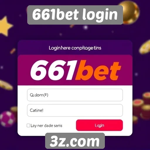 Comodidade do processo de login na 661bet